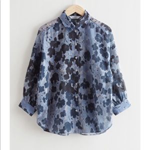 & Other Stories Printed Voluminous Shirt